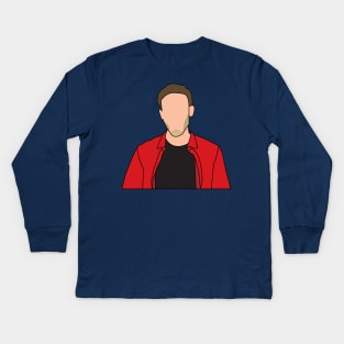 Pewdiepie Minimalist Kids Long Sleeve T-Shirt